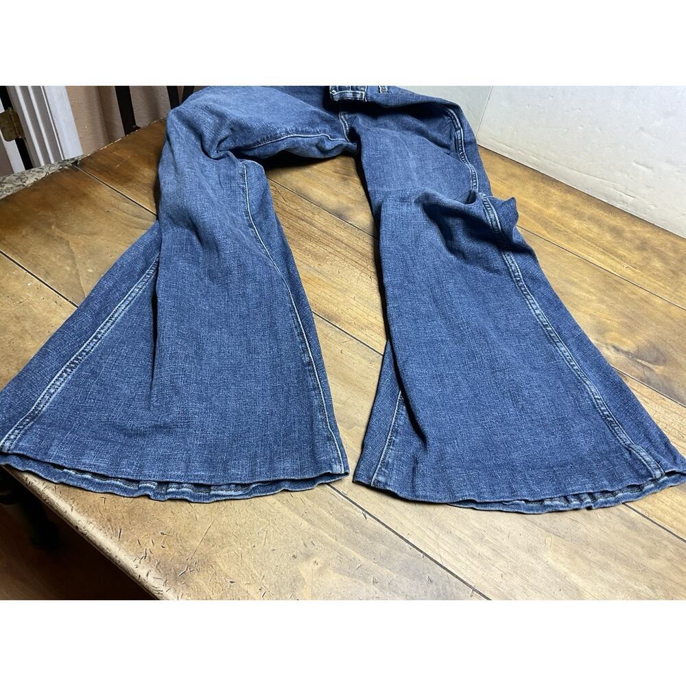 Wrangler Retro High Rise Flare Denim Bell Jeans Womens Size 29 ALTERED - Picture 7 of 11